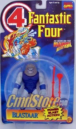 BLASTAAR W/Power Blast 6" Action Figure FANTASTIC FOUR ANIMATED SERIES Marvel Toy Biz Toy