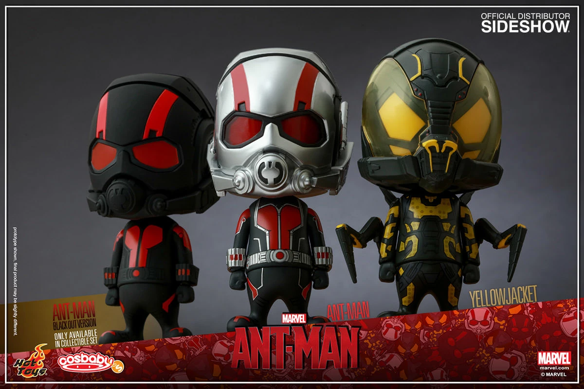 Ant-Man Collectible 3.75 Inch Action Figure Cosbaby Series - Ant-Man - Yellowjacket 3-Pack 3 Ant-Man Collectible 3.75 Inch Action Figure Cosbaby Series - Ant-Man - Yellowjacket 3-Pack