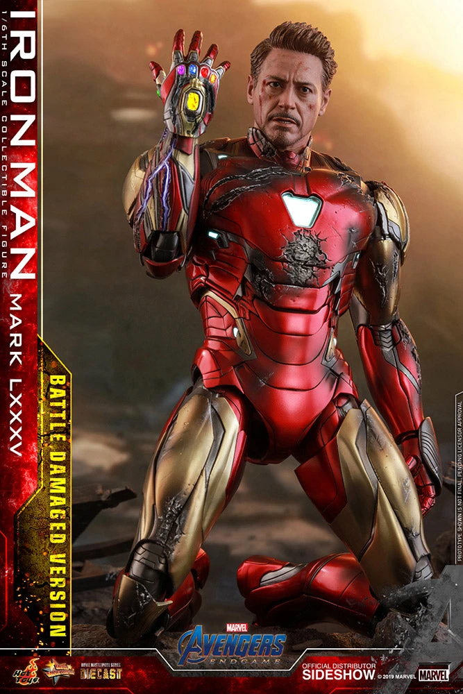 Avengers Endgame 12 Inch Action Figure 1/6 Scale Series - Iron Man Mark LXXXV Battle Damaged Version Hot Toys 904923 6 Avengers Endgame 12 Inch Action Figure 1/6 Scale Series - Iron Man Mark LXXXV Battle Damaged Version Hot Toys 904923 - Image 4