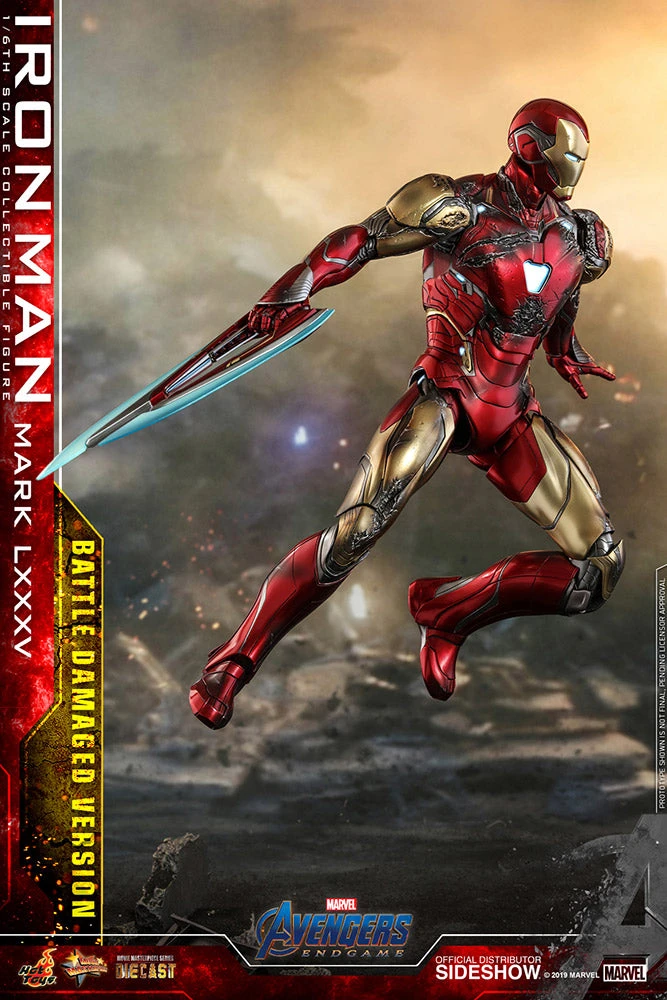 Avengers Endgame 12 Inch Action Figure 1/6 Scale Series - Iron Man Mark LXXXV Battle Damaged Version Hot Toys 904923 4 Avengers Endgame 12 Inch Action Figure 1/6 Scale Series - Iron Man Mark LXXXV Battle Damaged Version Hot Toys 904923 - Image 2