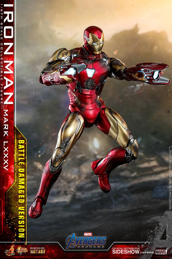 Avengers Endgame 12 Inch Action Figure 1/6 Scale Series - Iron Man Mark LXXXV Battle Damaged Version Hot Toys 904923 5 Avengers Endgame 12 Inch Action Figure 1/6 Scale Series - Iron Man Mark LXXXV Battle Damaged Version Hot Toys 904923 - Image 3