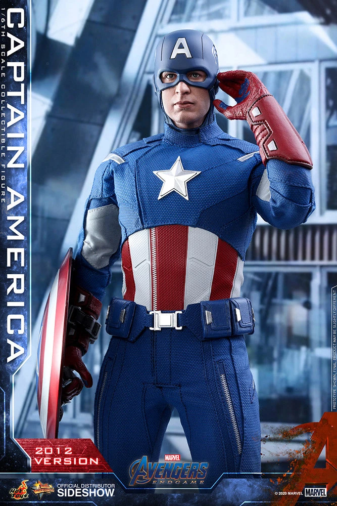 Avengers Endgame 12 Inch Action Figure 1/6 Scale Series - Captain America (2012 Version) Hot Toys 904929 5 Avengers Endgame 12 Inch Action Figure 1/6 Scale Series - Captain America (2012 Version) Hot Toys 904929 - Image 3