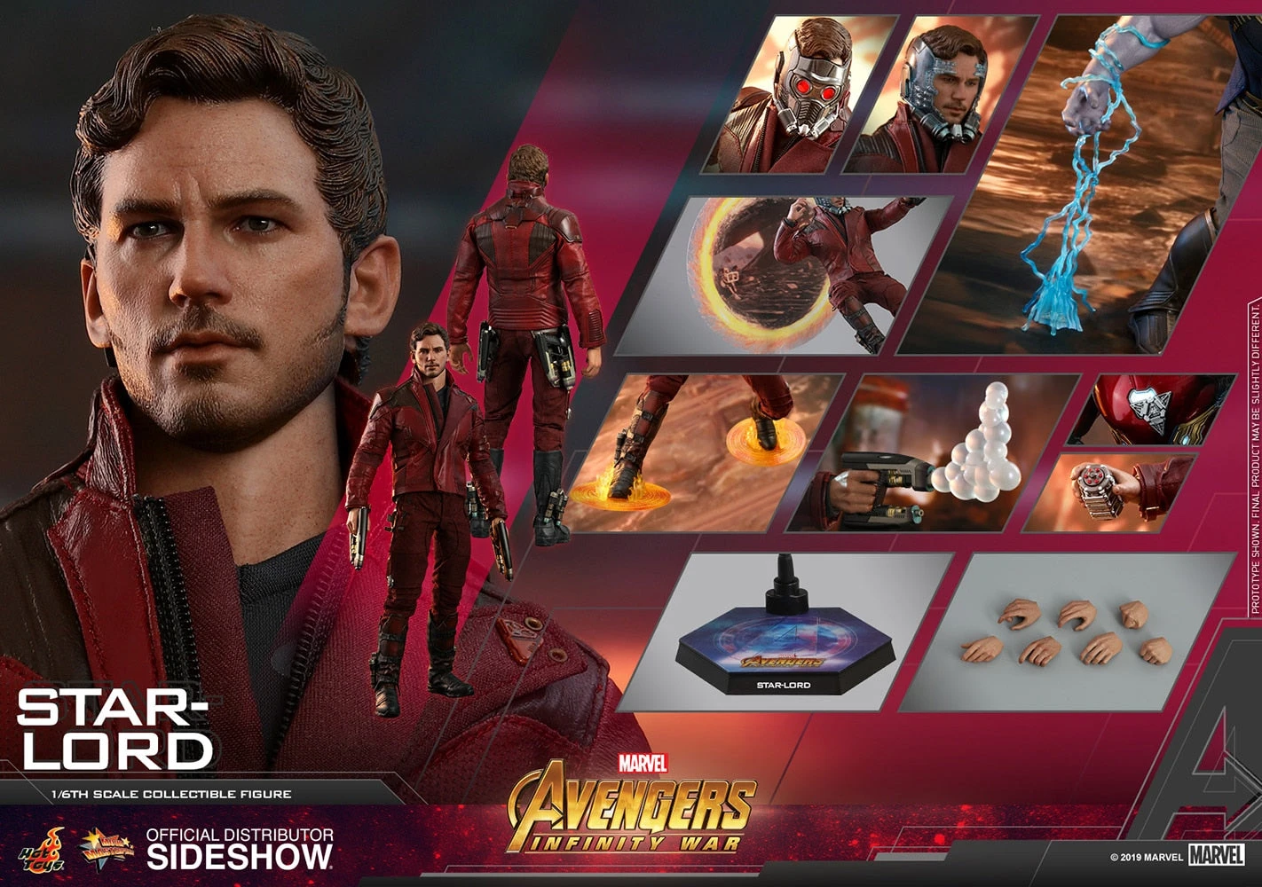 Avengers Infinity War 12 Inch Action Figure Movie Masterpiece 1/6 Scale - Star-Lord Hot Toys 903724 3 Avengers Infinity War 12 Inch Action Figure Movie Masterpiece 1/6 Scale - Star-Lord Hot Toys 903724