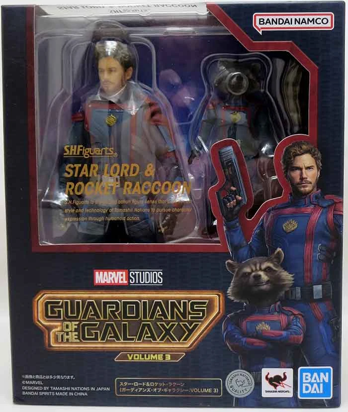 Guardians Of The Galaxy 6 Inch Action Figure S.H. Figuarts - Star Lord & Rocket Raccoon 3 Guardians Of The Galaxy 6 Inch Action Figure S.H. Figuarts - Star Lord & Rocket Raccoon