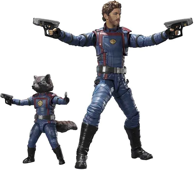 Guardians Of The Galaxy 6 Inch Action Figure S.H. Figuarts - Star Lord & Rocket Raccoon 4 Guardians Of The Galaxy 6 Inch Action Figure S.H. Figuarts - Star Lord & Rocket Raccoon - Image 2
