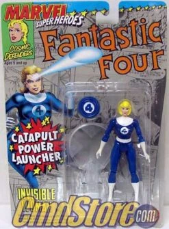 INVISIBLE WOMAN Fantastic Four Marvel Superheroes Action Figure By Toy Biz (NON MINT PACKAGING)