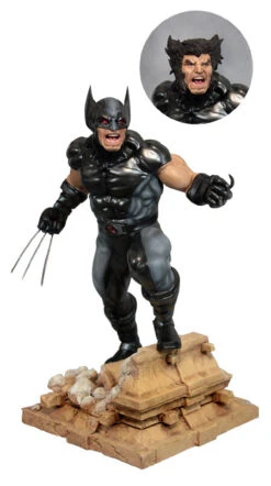 Marvel Collectible 12 Inch Statue Figure Fina Art Series - X-Force Wolverine (Previously Opened And Displayed)