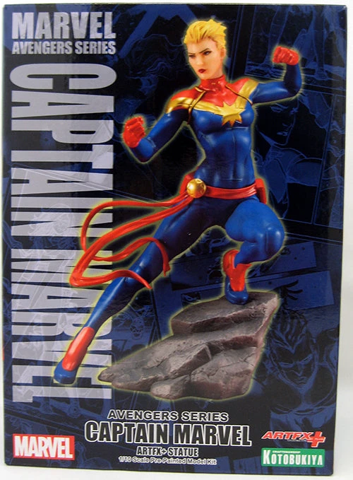 Marvel Comics Avengers Series 8 Inch Statue Figure ARTFX+ - Captain Marvel 5 Marvel Comics Avengers Series 8 Inch Statue Figure ARTFX+ - Captain Marvel - Image 3