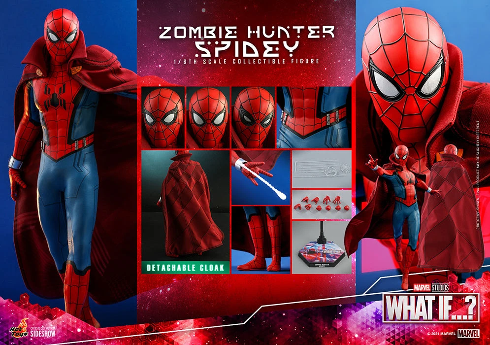 Marvel Disney+ What If 12 Inch Action Figure 1/6 Scale - Zombie Hunter Spidey Hot Toys 909046 4 Marvel Disney+ What If 12 Inch Action Figure 1/6 Scale - Zombie Hunter Spidey Hot Toys 909046 - Image 2