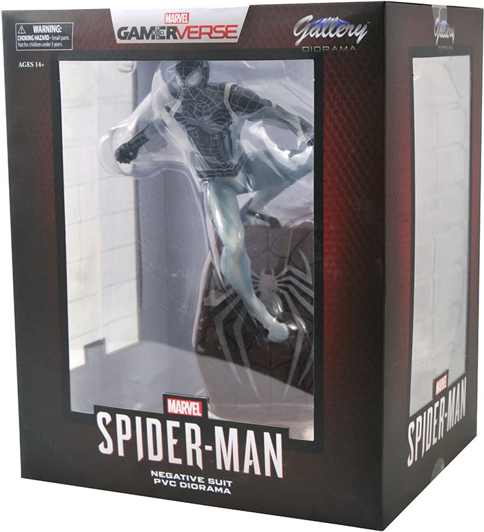 Marvel Gallery Spider-Man PS4 10 Inch Statue Figure SDCC 2020 Exclusive - Negative Suit Spider-Man 4 Marvel Gallery Spider-Man PS4 10 Inch Statue Figure SDCC 2020 Exclusive - Negative Suit Spider-Man - Image 2