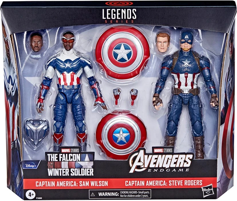 Marvel Legends 6 Inch Action Figure 2-Pack - Captain America Steve Rogers & Sam Wilson 3 Marvel Legends 6 Inch Action Figure 2-Pack - Captain America Steve Rogers & Sam Wilson