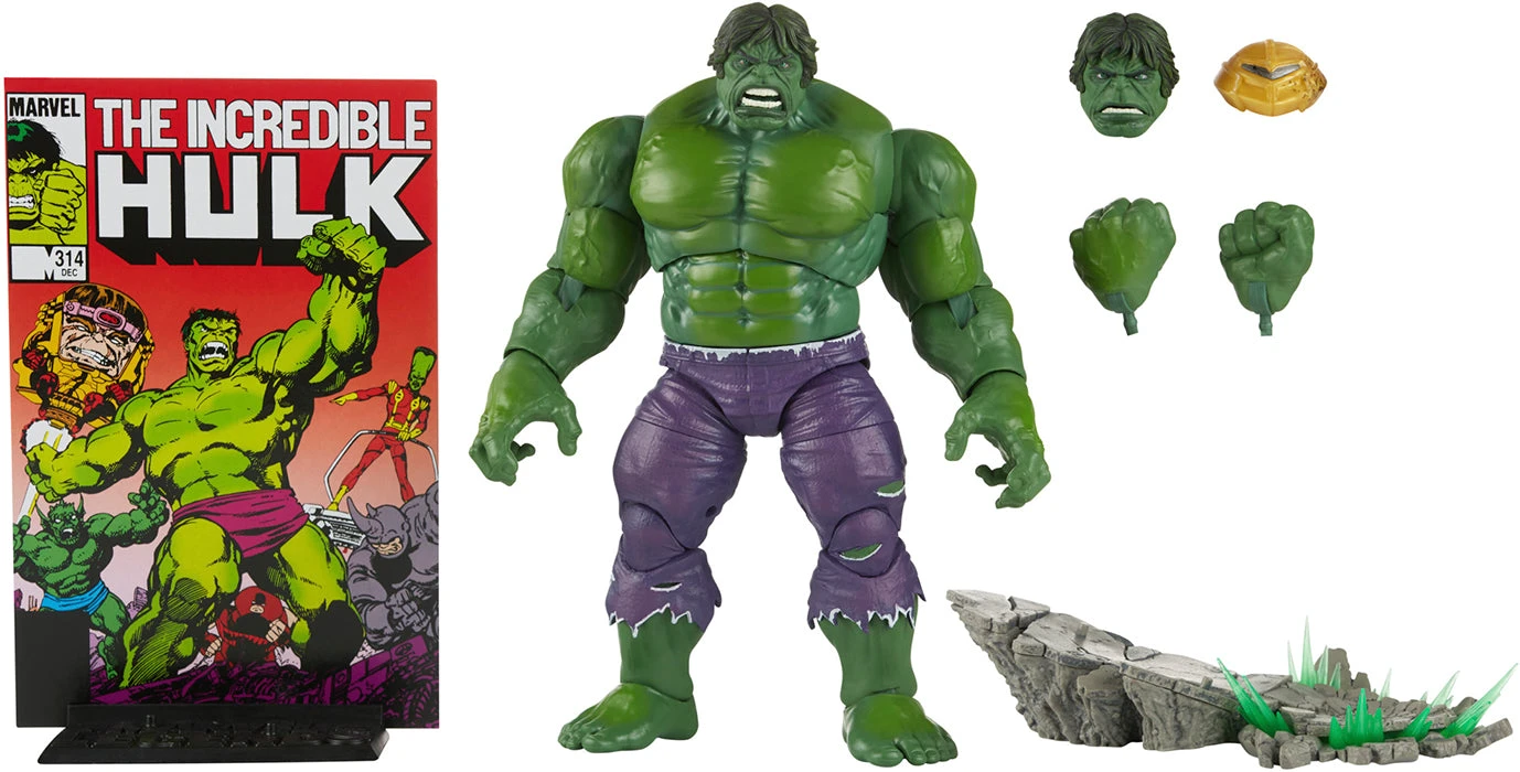 Marvel Legends 20th Anniversary 6 Inch Action Figure Wave 1 - Hulk 4 Marvel Legends 20th Anniversary 6 Inch Action Figure Wave 1 - Hulk - Image 2
