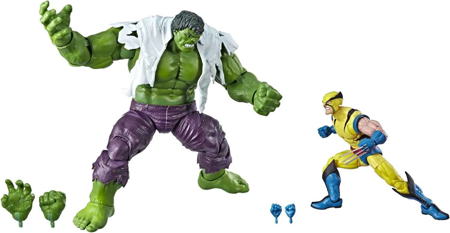 Marvel Legends 80th Anniversary 6 Inch Action Figure 2-Pack - Wolverine Vs Hulk (Shelf Wear Packaging) 4 Marvel Legends 80th Anniversary 6 Inch Action Figure 2-Pack - Wolverine Vs Hulk (Shelf Wear Packaging) - Image 2