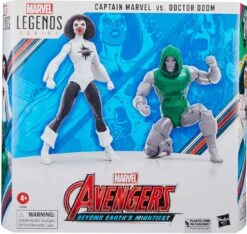 Marvel Legends Avengers 6 Inch Action Figure 2-pack - Captain Marvel Vs Doctor Doom