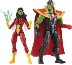 Marvel Legends Avengers 6 Inch Action Figure 2-Pack - Skrull Queen And Super-Skrull -CMDSTORE Sales marvel legends avengers 2 pack skrull queen and super skrull 5010996142535 2