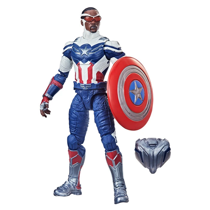 Marvel Legends Disney+ TV Wave 6 Inch Action Figure BAF Flight Gear - Captain America Sam Wilson 4 Marvel Legends Disney+ TV Wave 6 Inch Action Figure BAF Flight Gear - Captain America Sam Wilson - Image 2
