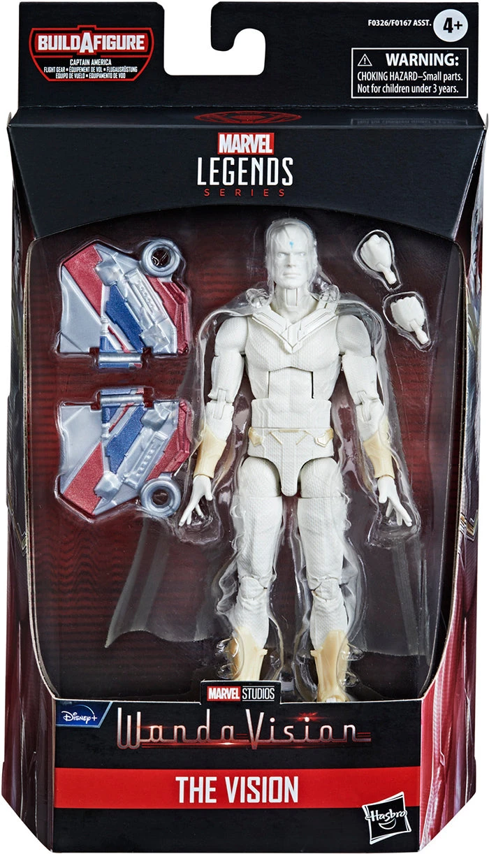 Marvel Legends Disney= TV Wave 6 Inch Action Figure BAF Flight Gear - White Vision 3 Marvel Legends Disney= TV Wave 6 Inch Action Figure BAF Flight Gear - White Vision