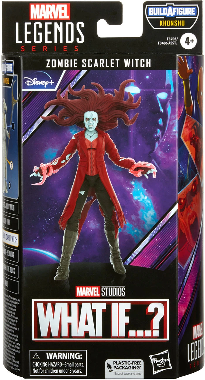 Marvel Legends Disney+ 6 Inch Action Figure BAF Khonshu - Zombie Scarlet Witch 3 Marvel Legends Disney+ 6 Inch Action Figure BAF Khonshu - Zombie Scarlet Witch