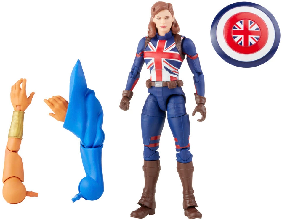 Marvel Legends Disney+ 6 Inch Action Figure What If BAF The Watcher - Captain Carter 4 Marvel Legends Disney+ 6 Inch Action Figure What If BAF The Watcher - Captain Carter - Image 2