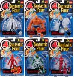 Marvel Legends Retro 6 Inch Action Figure Fantastic Four - Set Of 6