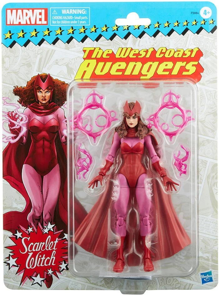 Marvel Legends Retro 6 Inch Action Figure - Scarlet Witch 3 Marvel Legends Retro 6 Inch Action Figure - Scarlet Witch