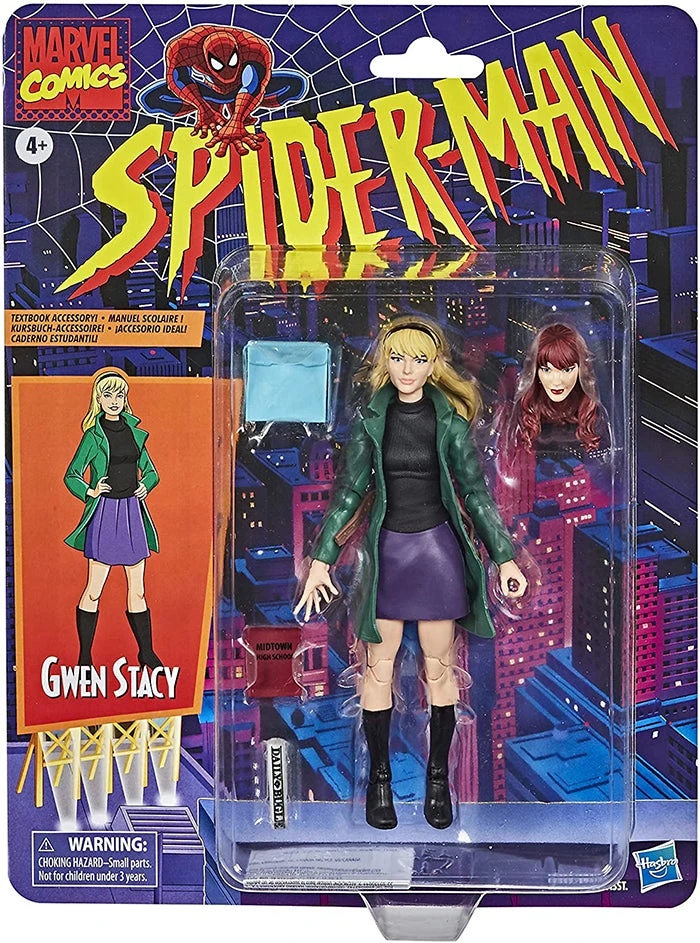 Marvel Legends Retro 6 Inch Action Figure Spider-Man Series 1 - Gwen Stacy 3 Marvel Legends Retro 6 Inch Action Figure Spider-Man Series 1 - Gwen Stacy