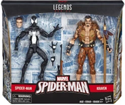 Marvel Legends Spider-Man 6 Inch Action Figure Exclusive 2-Pack Series - Symbiote Spider-Man Vs Kraven