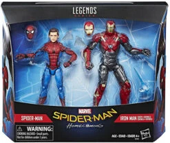 Marvel Legends Spider-Man Homecoming 6 Inch Action Figure 2-Pack Exclusive - Spider-Man & Iron Man Sentry (Sub-Standard Packaging)