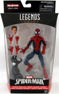 Marvel Legends Spider-Man 6 Inch Action Figure Space Venom Series - Ultimate Spider-Man Peter Parker (Shelf Wear Packaging)
