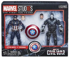 Marvel Legends Studios 6 Inch Action Figure 10th Anniversary Series - Captain America VS Crossbones #9 (Shelf Wear Packaging)