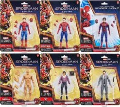 Marvel Legends Studios 6 Inch Action Figure Spider-Man Wave 1 - Set Of 6