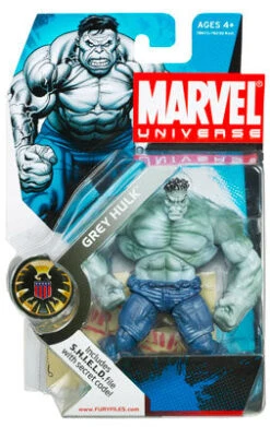 Marvel Universe Action Figure (2009 Wave 2): Grey Hulk #14 (Shelf Wear Packaging)