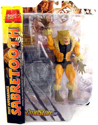 Marvel Select 8 Inch Action Figure- Cmdstore Exclusive First Appearance Sabretooth 3 Marvel Select 8 Inch Action Figure- Cmdstore Exclusive First Appearance Sabretooth