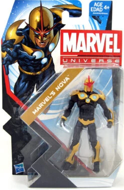 Marvel Universe 3.75 Inch Action Figure (2013 Wave 2) - Nova S5 #16 (Shelf Wear Packaging)