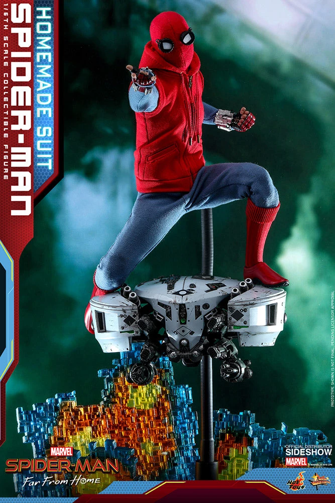 Spider-Man Far From Home 12 Inch Action Figure 1/6 Scale Series - Spider-Man Homemade Suit Hot Toys 905176 4 Spider-Man Far From Home 12 Inch Action Figure 1/6 Scale Series - Spider-Man Homemade Suit Hot Toys 905176 - Image 2