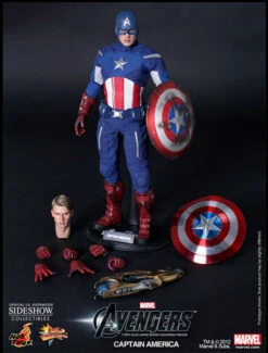 The Avengers Movie 12 Inch Doll Figure - Captain America (Previously Opened And Displayed)