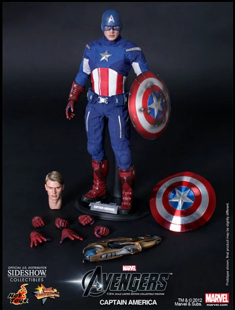 The Avengers Movie 12 Inch Doll Figure - Captain America (Previously Opened And Displayed) 3 The Avengers Movie 12 Inch Doll Figure - Captain America (Previously Opened And Displayed)