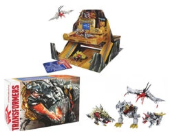 Transformers Age Of Extinction Movie 6 Inch Action Figure Box Set Exclusive - Dinobot With Pop-Up Headquarters SDCC 2014