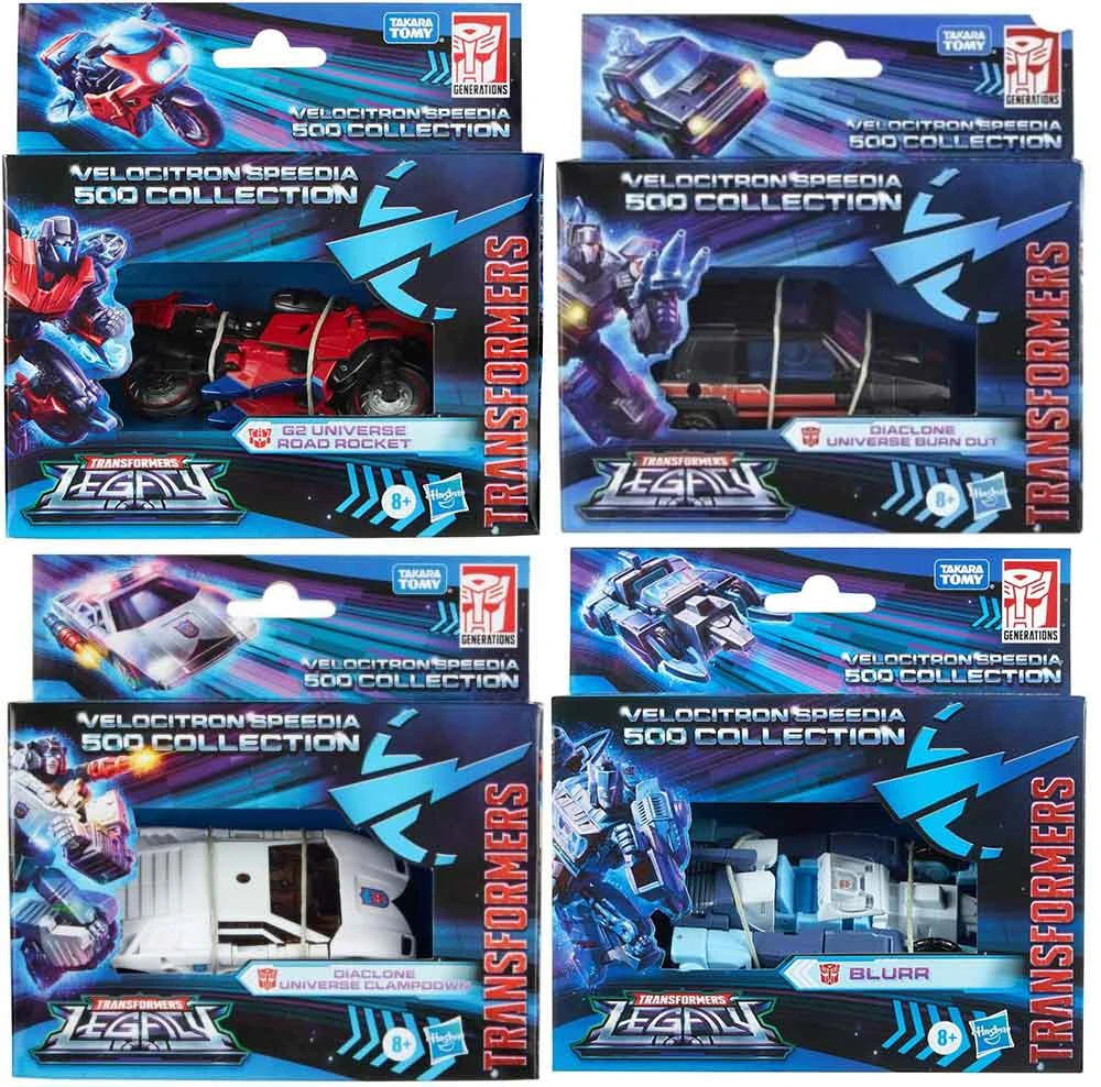 Transformers Legacy Velocitron 5 Inch Action Figure Deluxe Class Exclusive - Set Of 4 (Blurr - Clampdown - Burn Out - Road Rocket) 3 Transformers Legacy Velocitron 5 Inch Action Figure Deluxe Class Exclusive - Set Of 4 (Blurr - Clampdown - Burn Out - Road Rocket)