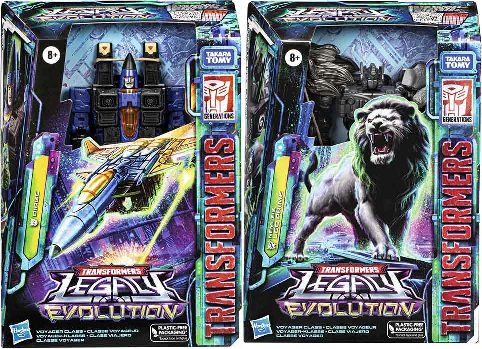 Transformers Legacy 7 Inch Action Figure Voyager Class Wave 6 - Set Of 2 (Dirge - Leo Prime Black) 3 Transformers Legacy 7 Inch Action Figure Voyager Class Wave 6 - Set Of 2 (Dirge - Leo Prime Black)