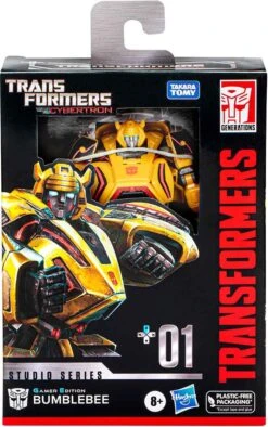 Transformers WFC Studios Series 6 Inch Action Figure Deluxe Class (2023 Wave 1) - Gamer Edition Bumblebee #1