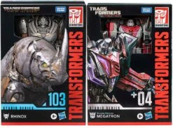 Transformers Studio Series 7 Inch Action Figure Voyager Class (2023 Wave 3) - Set Of 2 (Megatron - Rhinox)